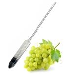 Brix hydrometer with grapes