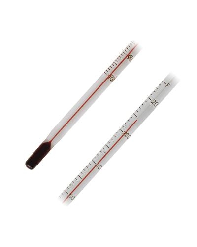 SAMA red filled glass thermometers   diagonal