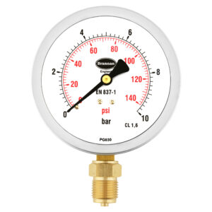 General industrial stainless steel fillable pressure gauge