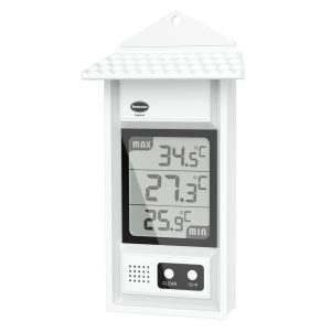 Brannan Digital Green Greenhouse Thermometer – Stylish Weatherproof Max Min  Thermometer to Monitor Maximum and Minimum Temperatures In a Garden