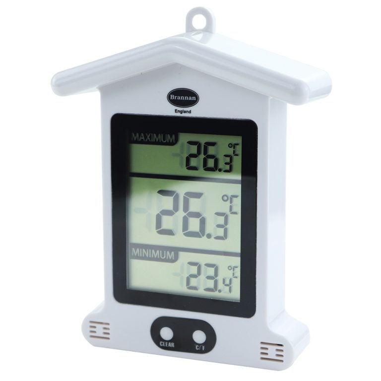 Maximum minimum thermometers for outdoor, home & agricultural | Brannan