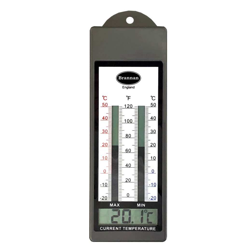 Waterproof digital max min thermometer Brannan
