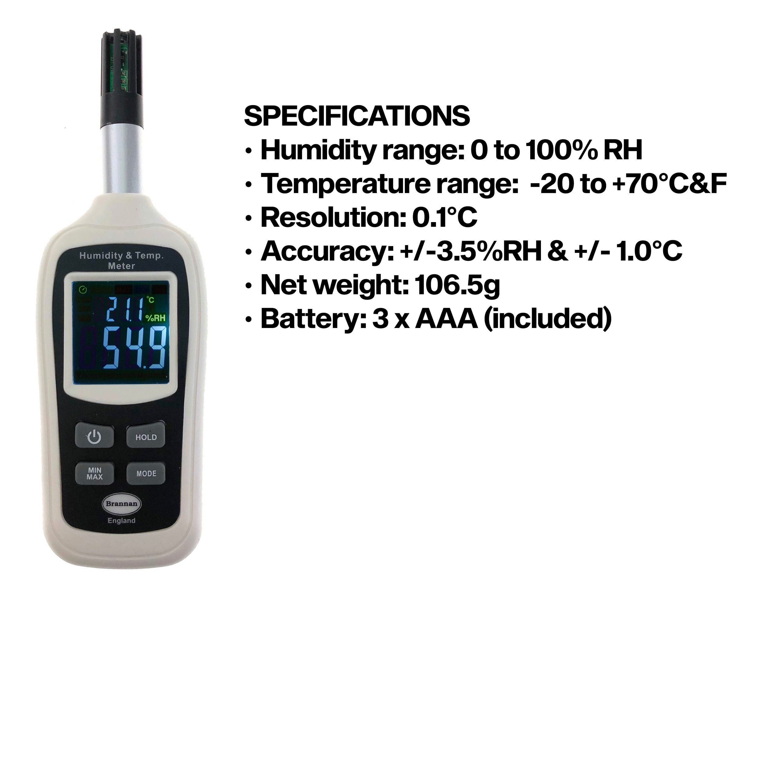 Mini thermo-humidity meter
