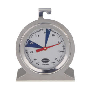 Stainless steel fridge or freezer dial thermometer