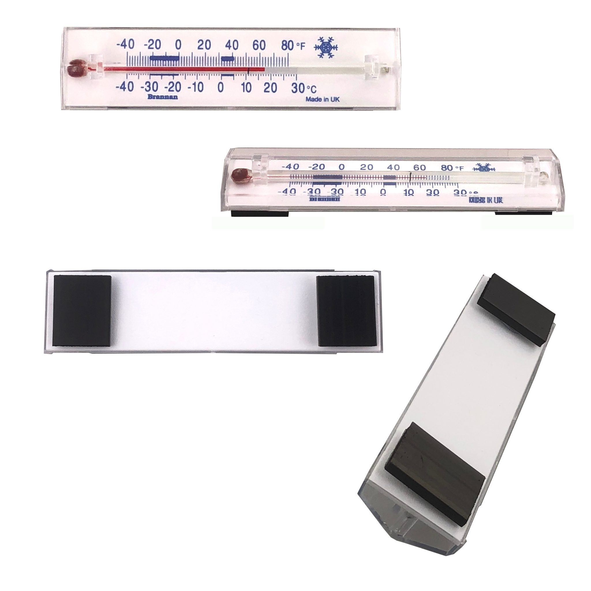 Heavy duty fridge or freezer thermometers fixture Brannan