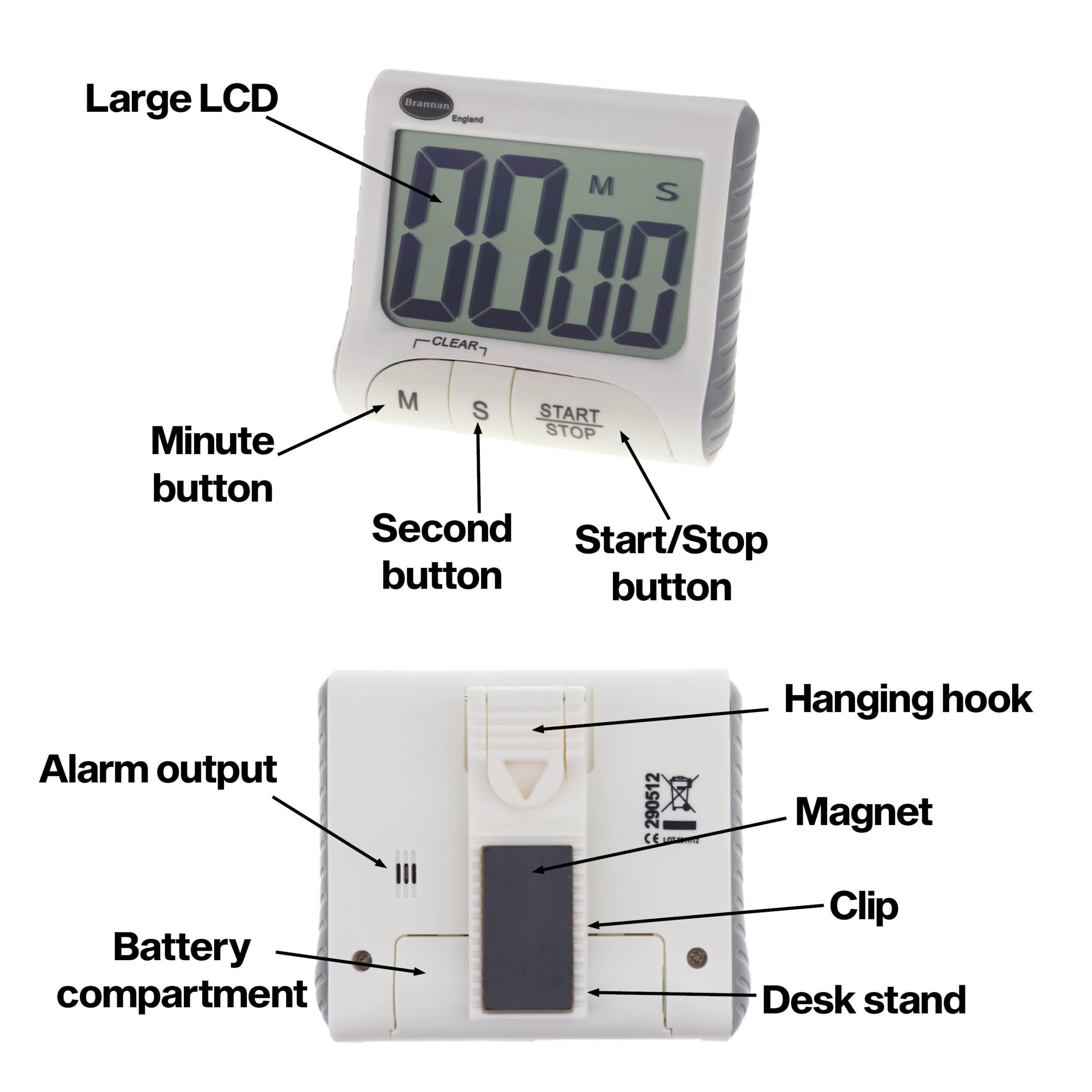 Single channel timer with big display | Brannan