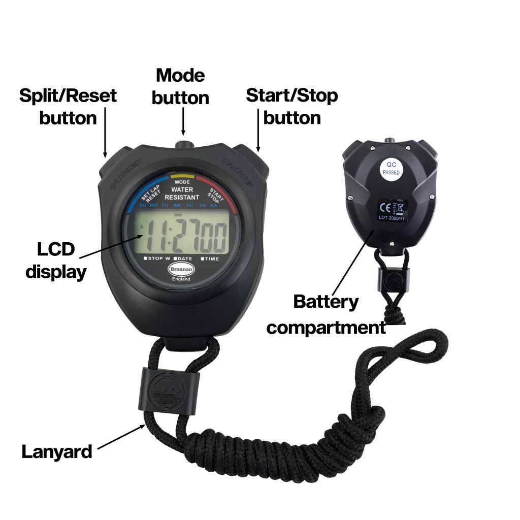 Water resistant stopwatch Brannan