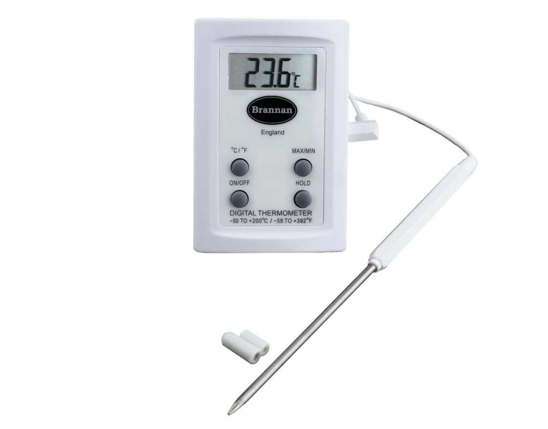 Hand held digital test thermometer Brannan