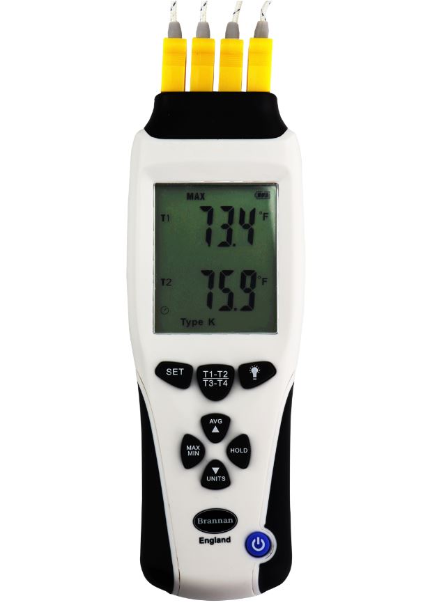 qianzhi Digital LCD Thermometer Temperature Detector Industrial Thermodetector K Type Thermocouple Probe High Accuracy 