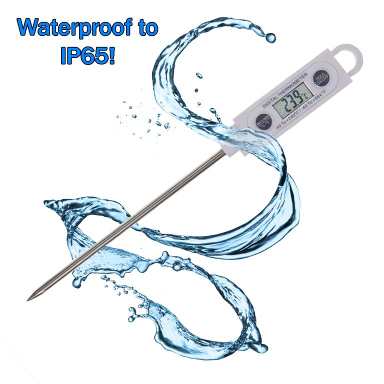 Water resistant digital test thermometer Brannan