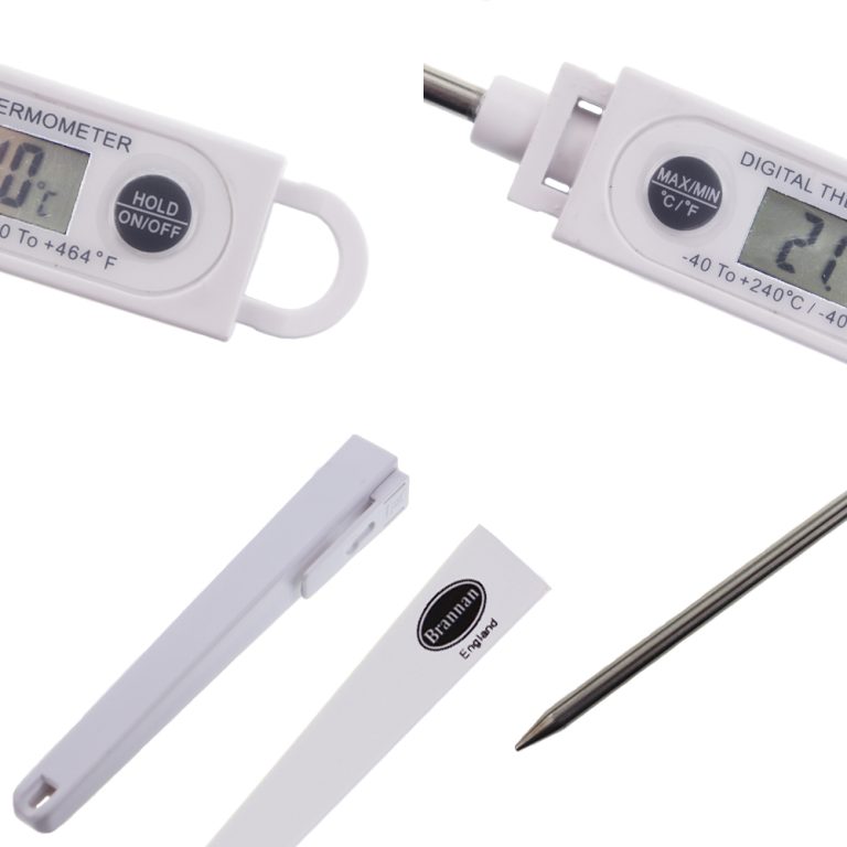 Water resistant digital test thermometer Brannan