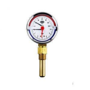 combined temperature and pressure gauge