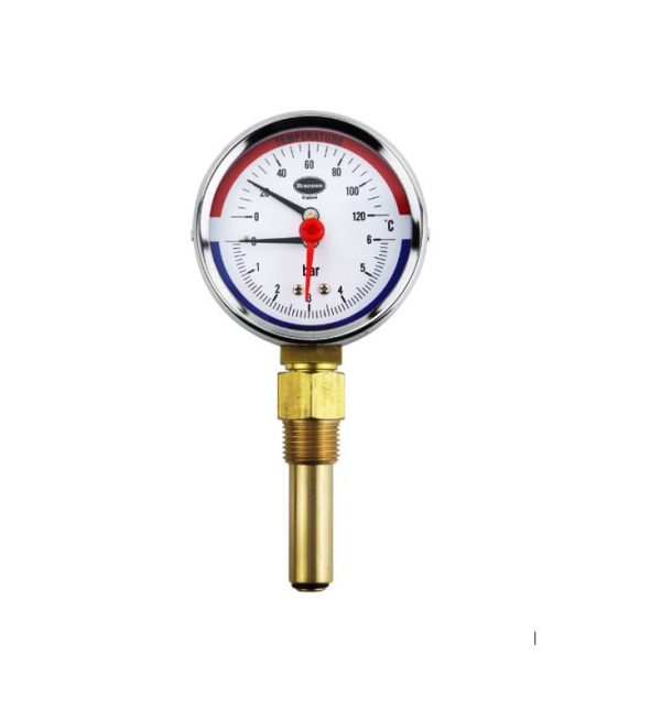 combined temperature and pressure gauge