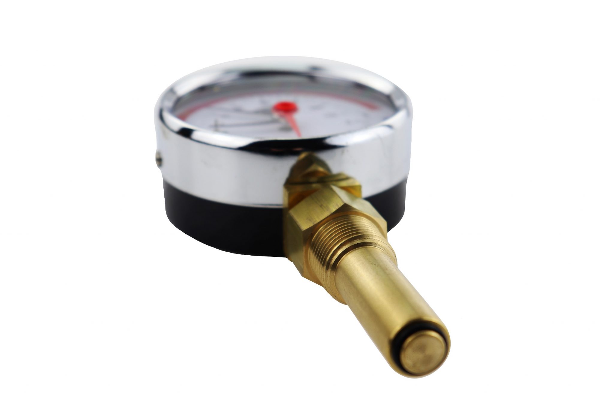 Combined temperature and pressure gauge Brannan