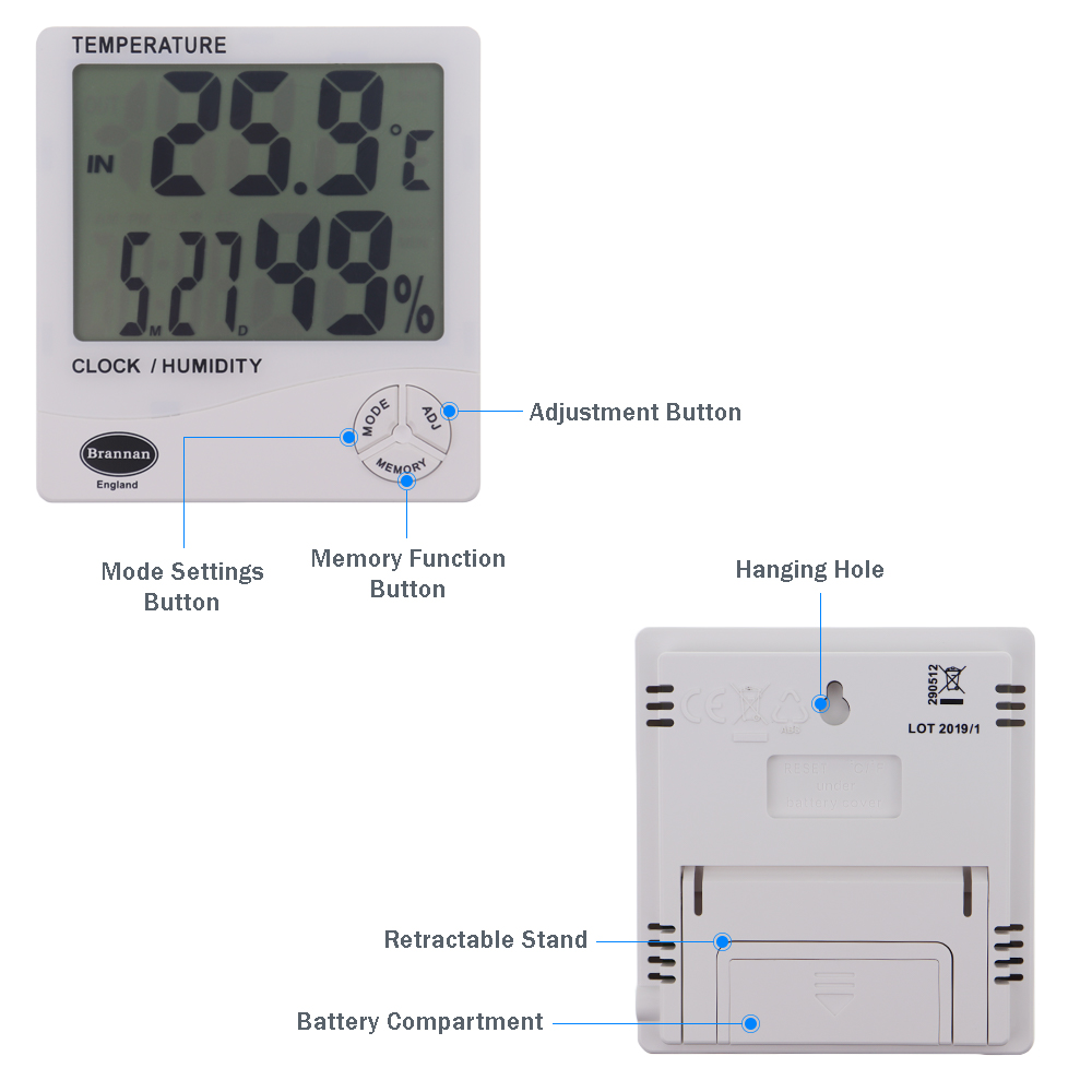 Brannan 12/404/3 Heavy Duty Max/Min Thermometer, °C & °F