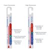 Twin fridge and freezer hanging thermometers
