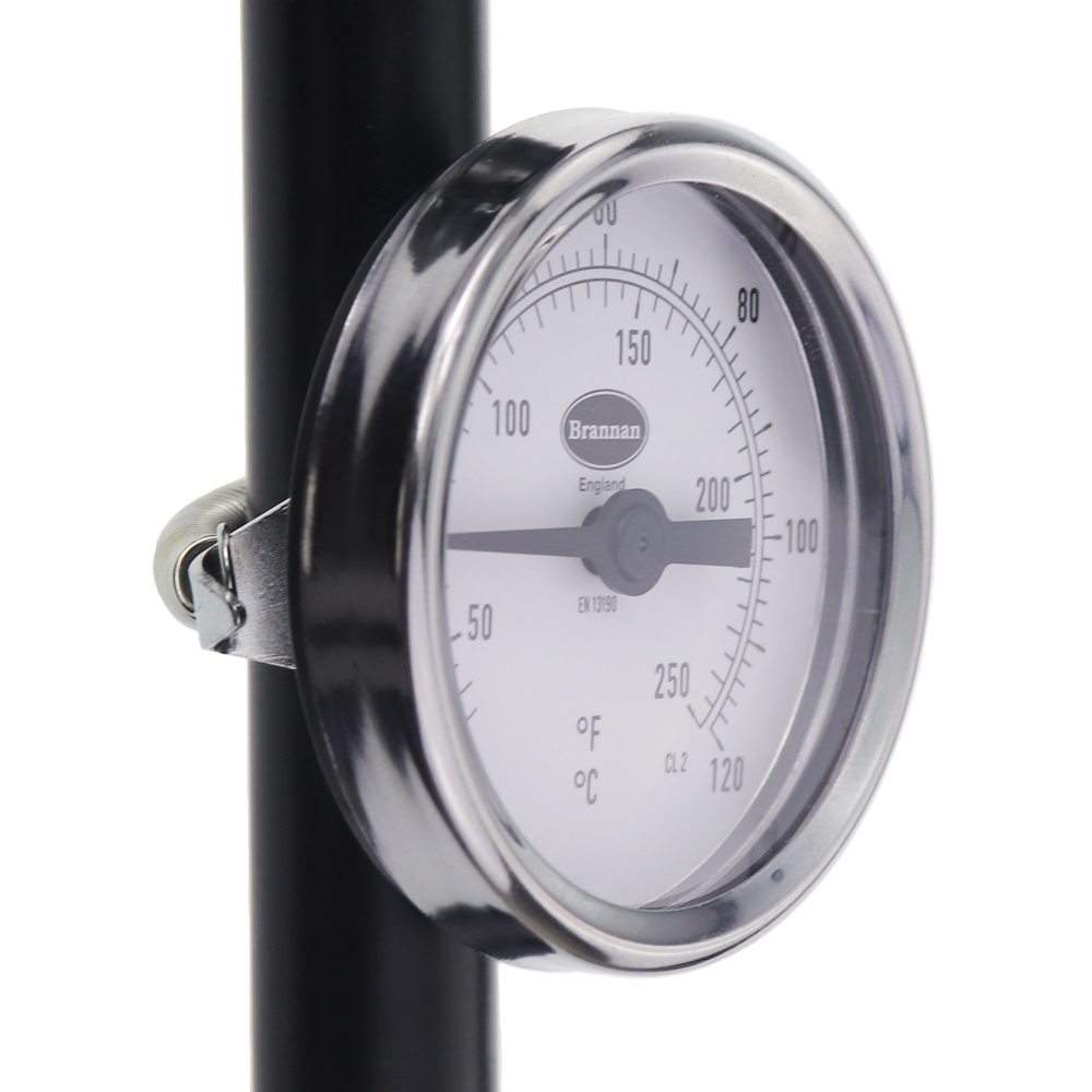 Clip on pipework thermometer with range 0 to 120 C&F Brannan