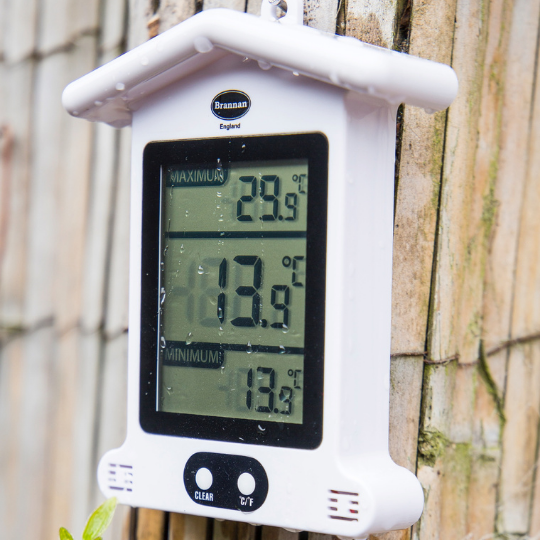 Max Min Thermometers for indoor and outdoor use Brannan