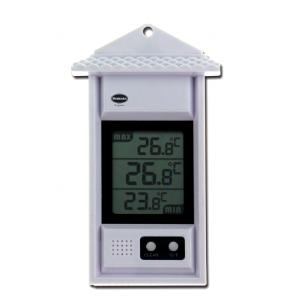 Maximum minimum thermometers for outdoor, home & agricultural | Brannan