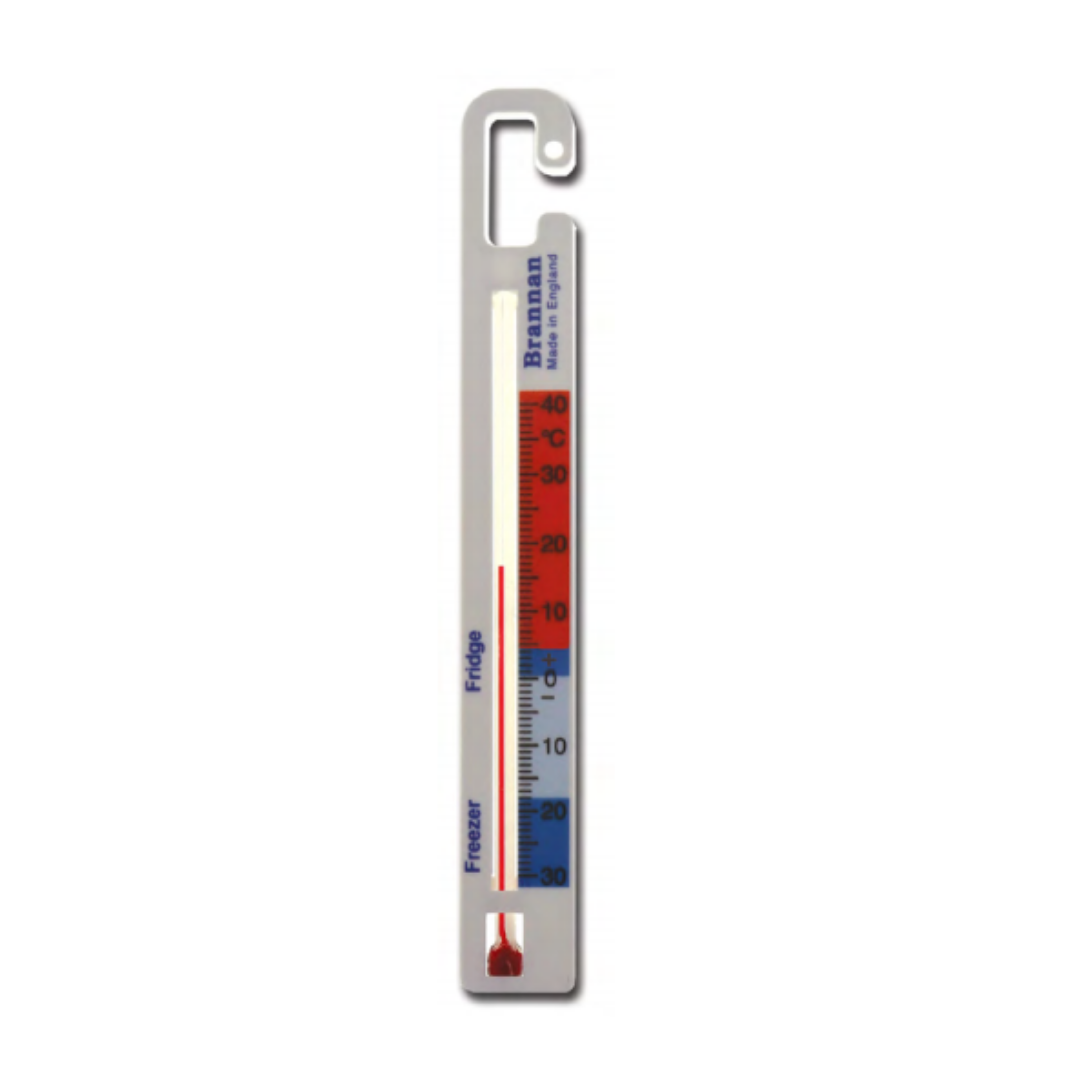 Vertical hanging fridge or freezer thermometer Brannan