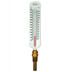 Hot and chilled water thermometer - Steel case