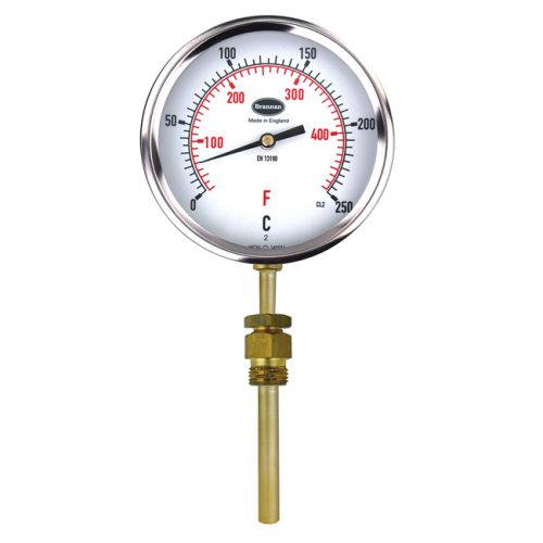 Industrial dial thermometers for HVAC, Marine, and Oil & Gas Brannan