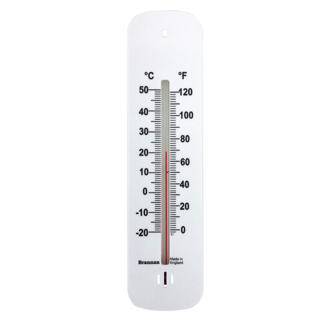 Short plastic wall thermometer Brannan