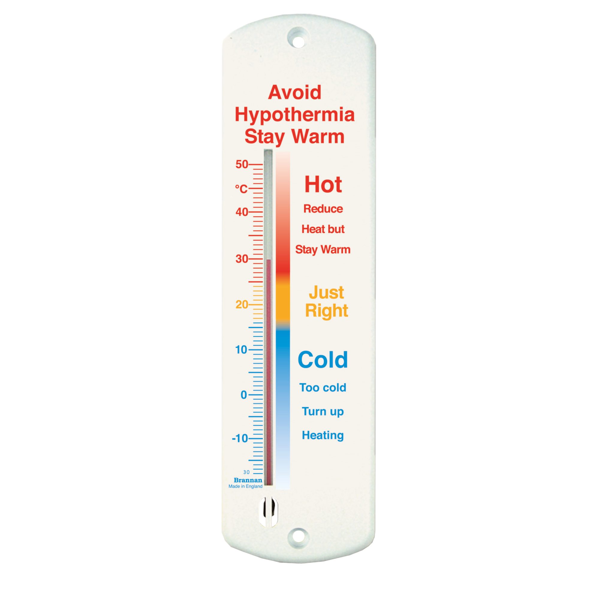 240mm plastic wall hypothermia thermometer Brannan