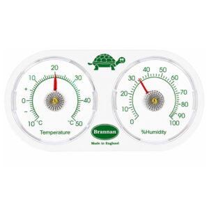 Twin dial vivarium temperature and humidity meter