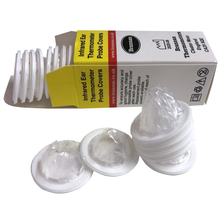 Disposable probe covers for infrared ear thermometer Brannan