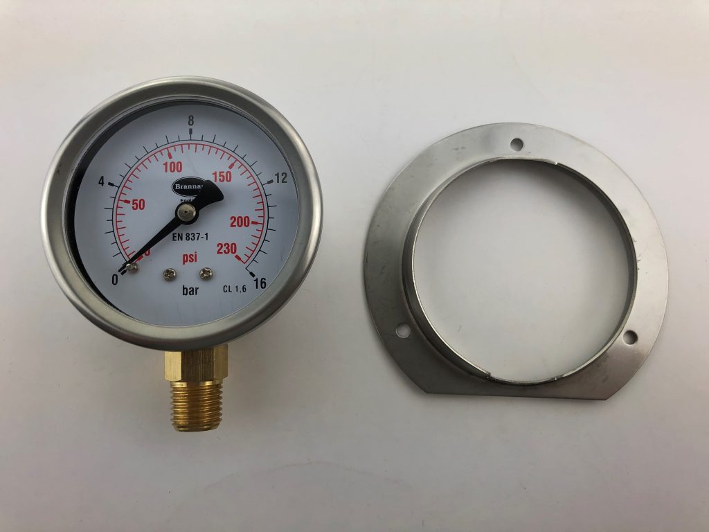 Pressure gauges panel mounting brackets Brannan