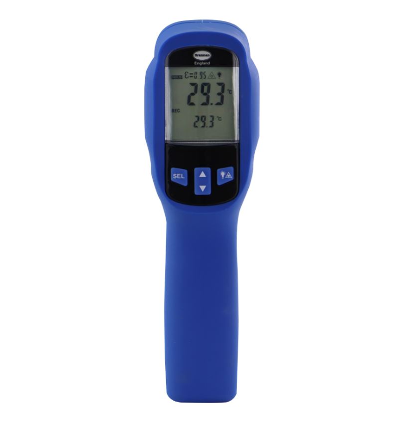 Hand held infrared thermometer