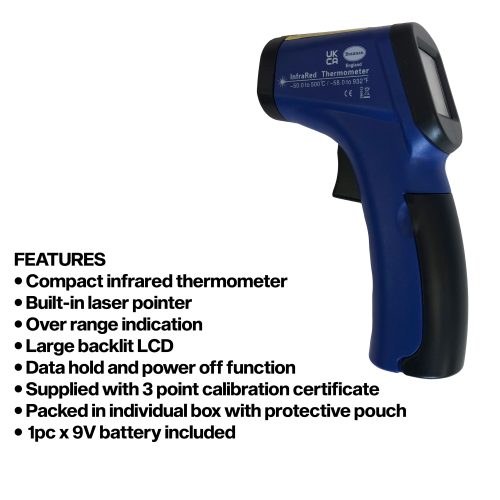 Compact infrared noncontact thermometer Brannan