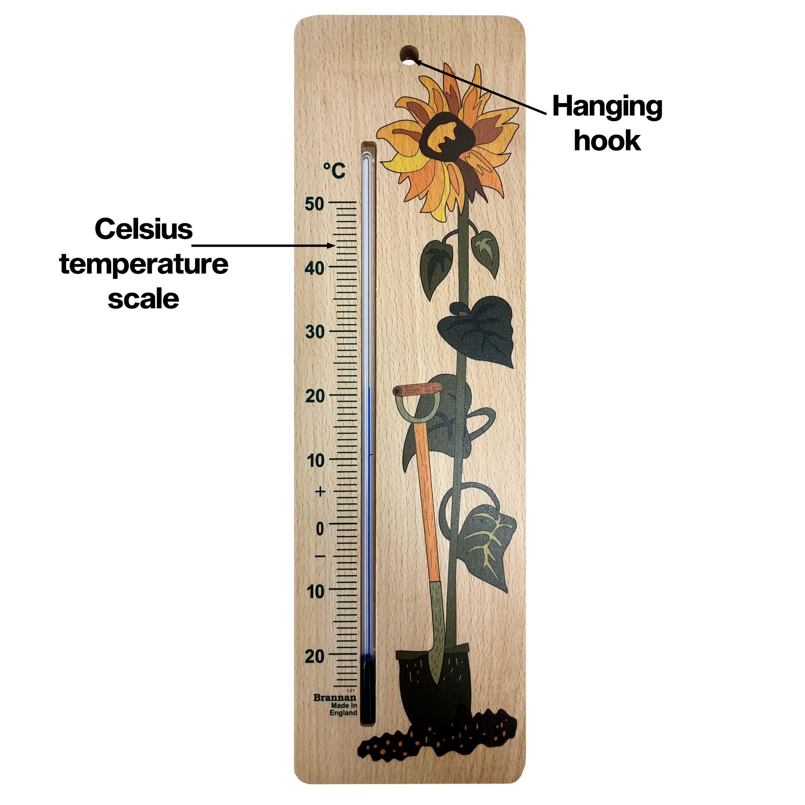 Large 240mm Outdoor Thermometer For Garden - Can Be Used As A