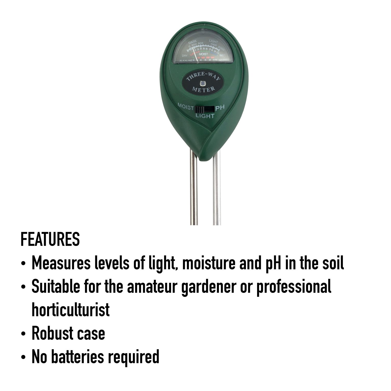 Three Way Soil Test Meter Brannan