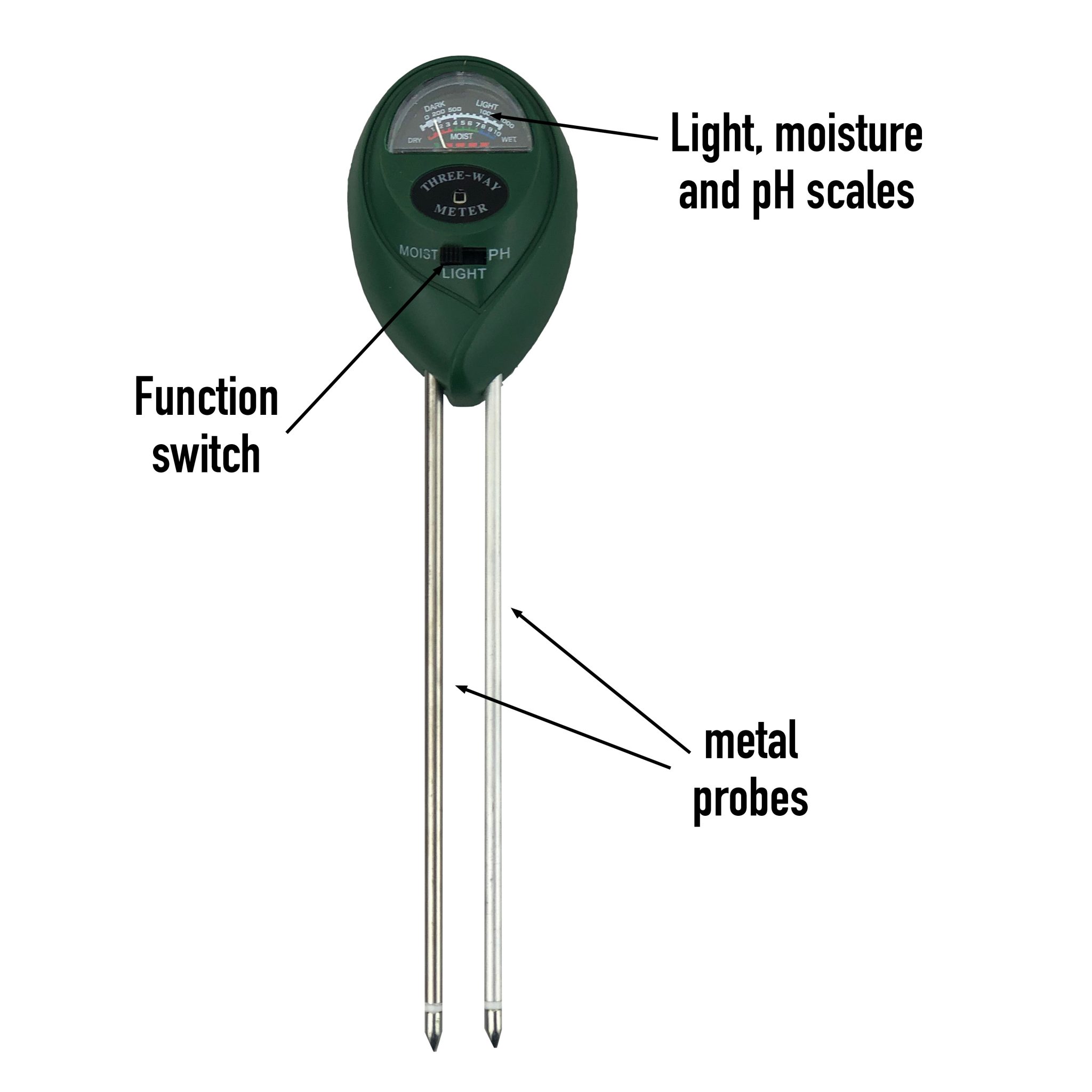 Three Way Soil Test Meter Brannan