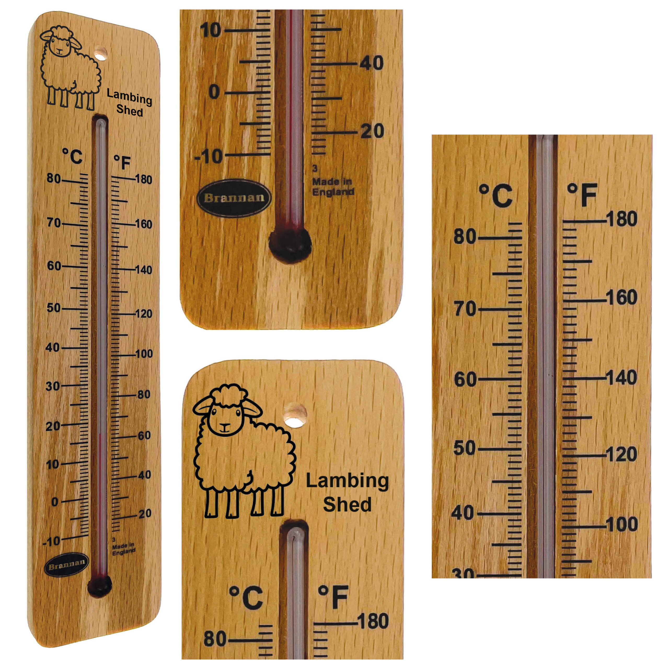 215mm wood wall thermometer – lambing shed design - Image 4