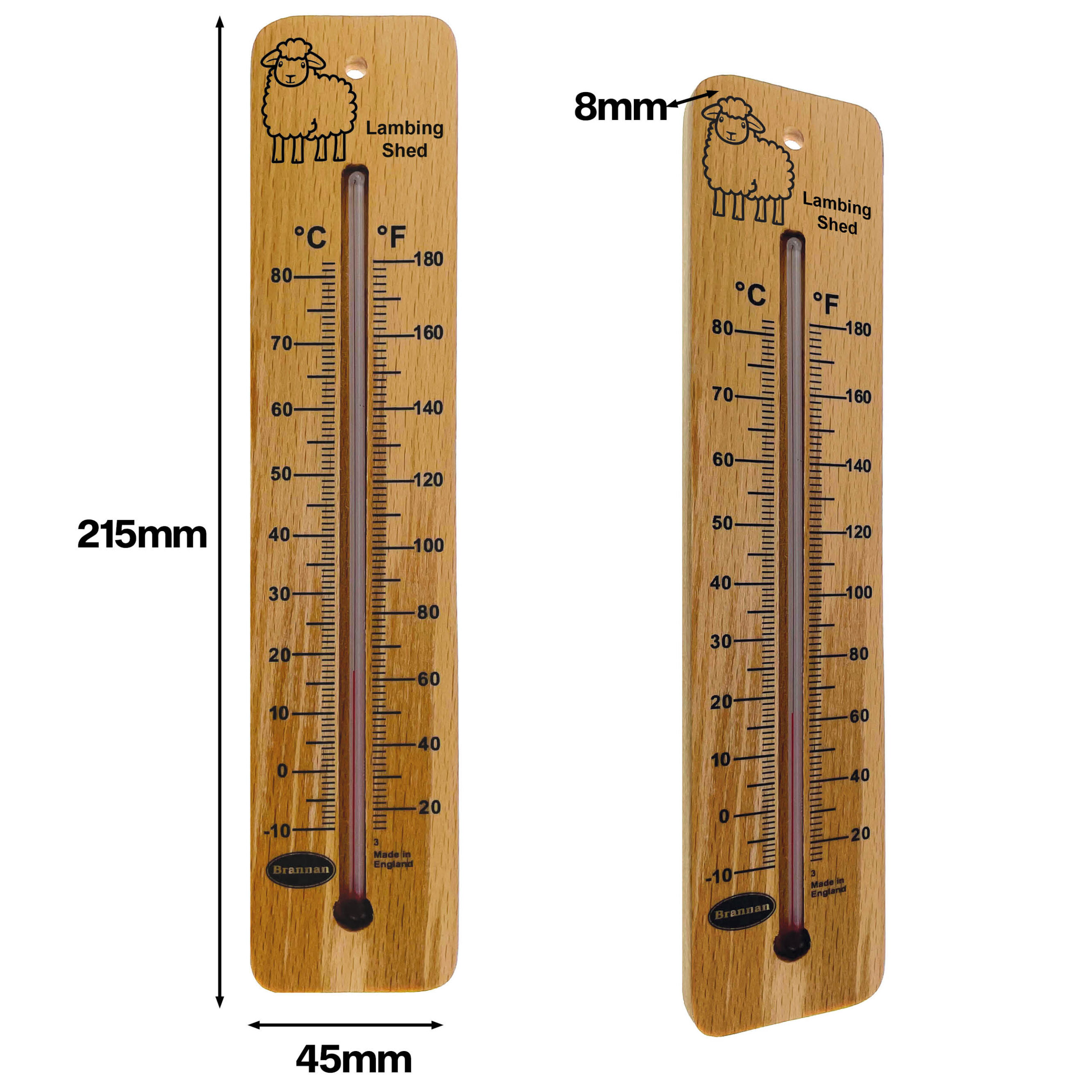 215mm wood wall thermometer – lambing shed design - Image 5