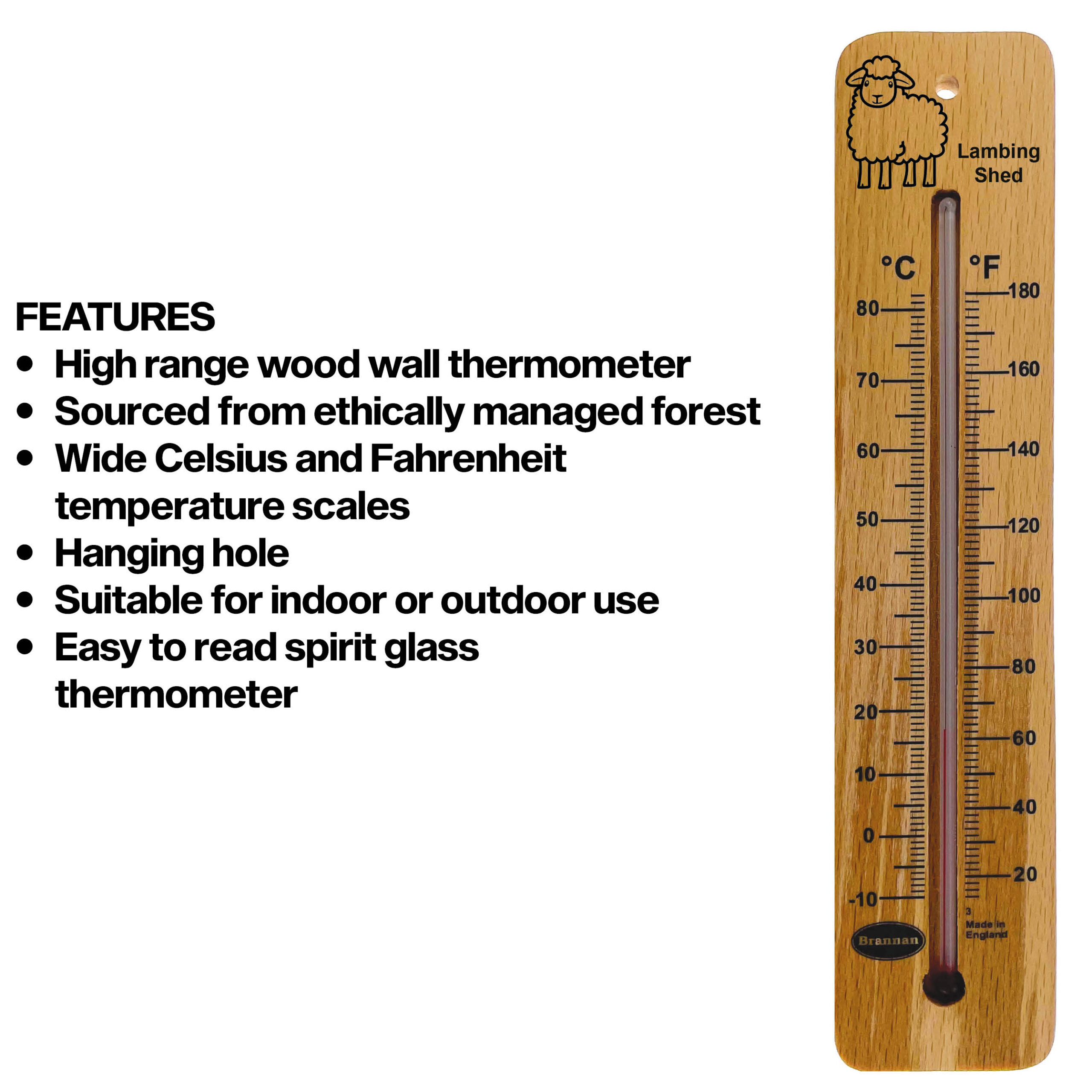 215mm wood wall thermometer – lambing shed design - Image 6