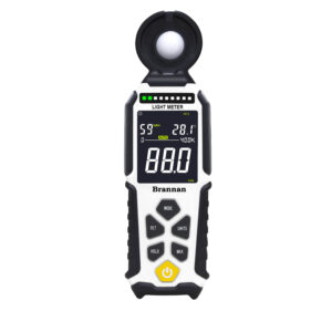 Heavy duty light meter with temperature & humidity meter
