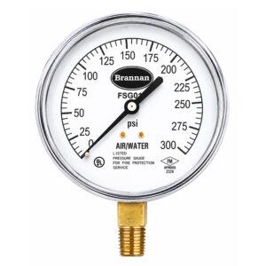 Fire sprinkler pressure gauge